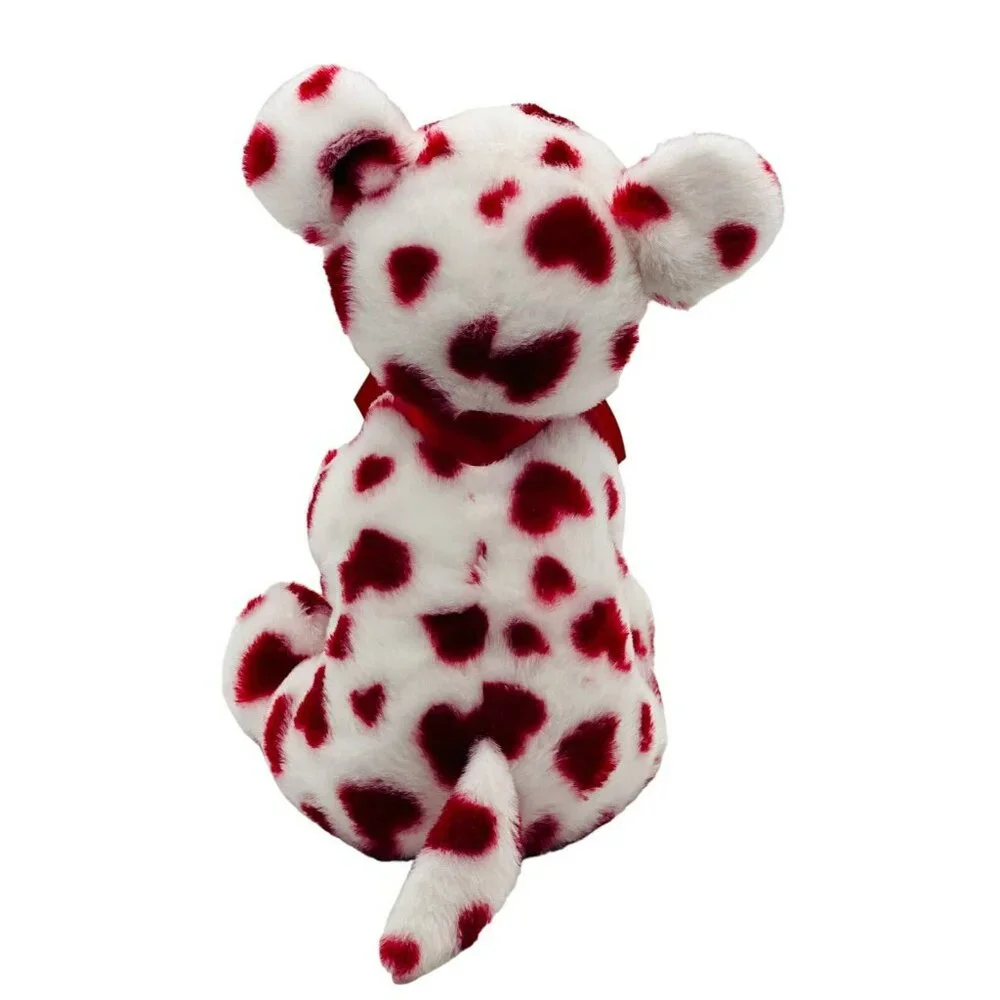 Bearington Romantic Rover Plush Puppy‎ Dog Red Hearts Valentine 12 inch